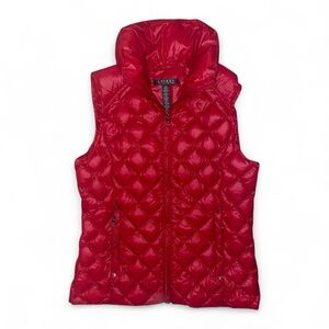 Ralph Lauren Women's Red Quilted Vest
